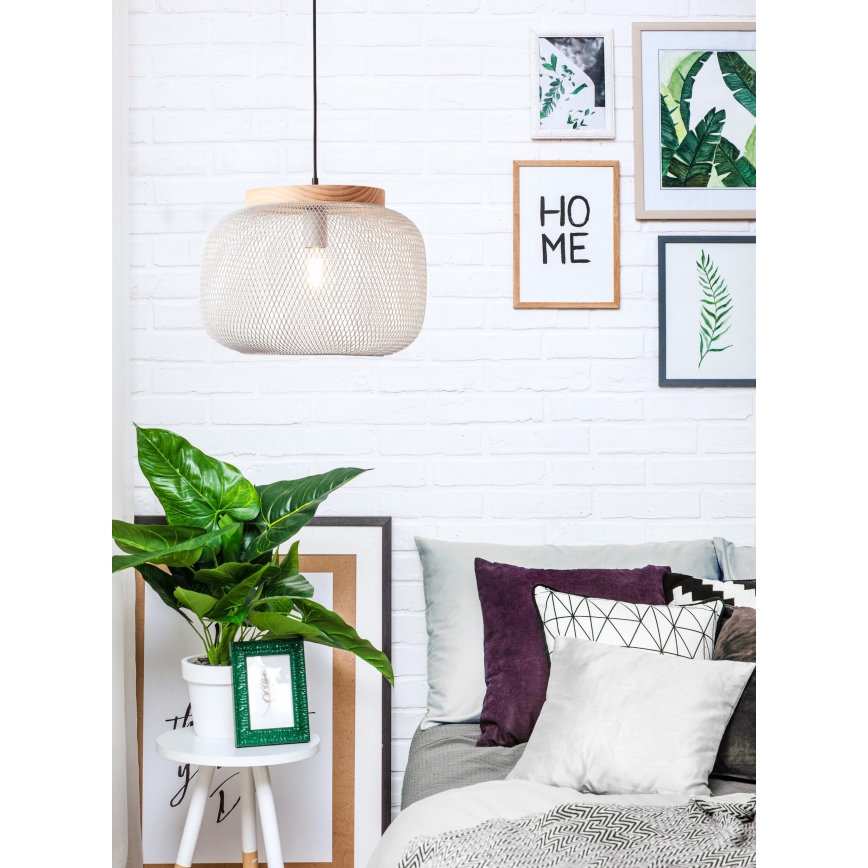 Brilliant - Lampadario a sospensione su cavo GIADA 1xE27/40W/230V Ø 39 cm grigio