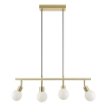 Brilliant - Lampadario a sospensione su cavo JORGE 4xG9/10W/230V ottone