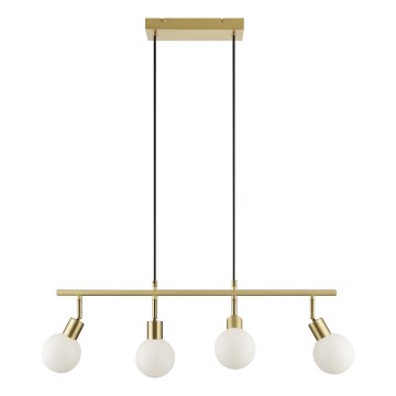 Brilliant - Lampadario a sospensione su cavo JORGE 4xG9/10W/230V ottone