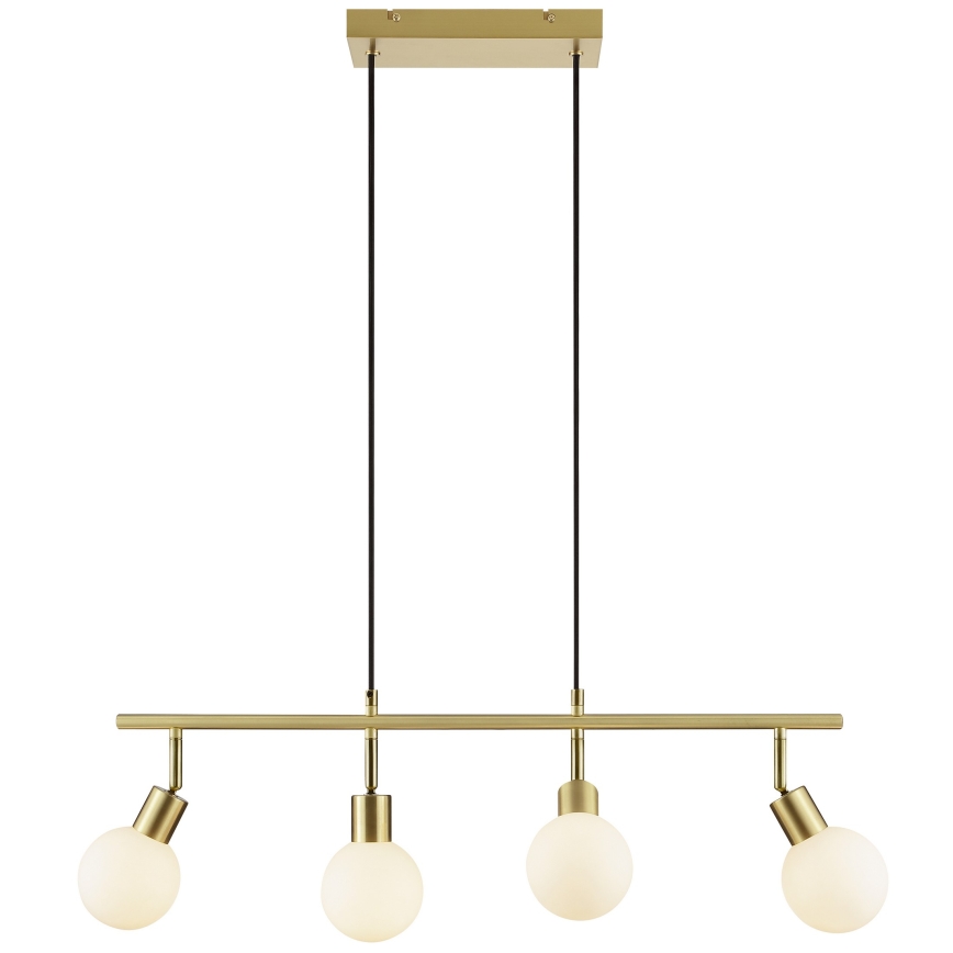 Brilliant - Lampadario a sospensione su cavo JORGE 4xG9/10W/230V ottone