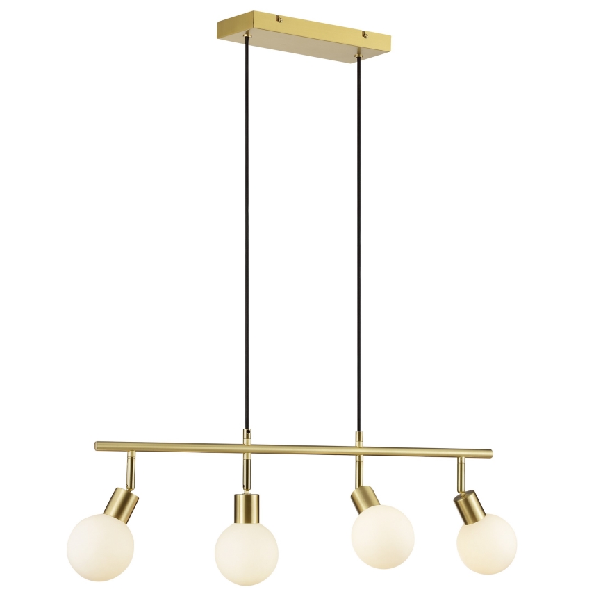 Brilliant - Lampadario a sospensione su cavo JORGE 4xG9/10W/230V ottone