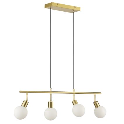 Brilliant - Lampadario a sospensione su cavo JORGE 4xG9/10W/230V ottone