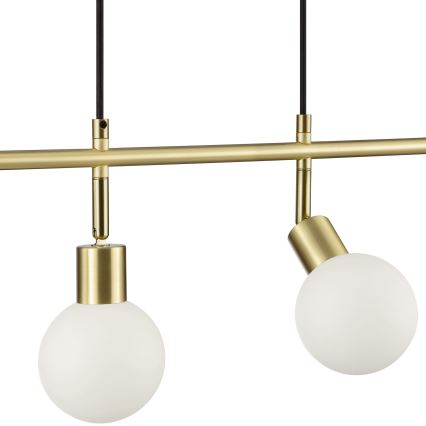 Brilliant - Lampadario a sospensione su cavo JORGE 4xG9/10W/230V ottone