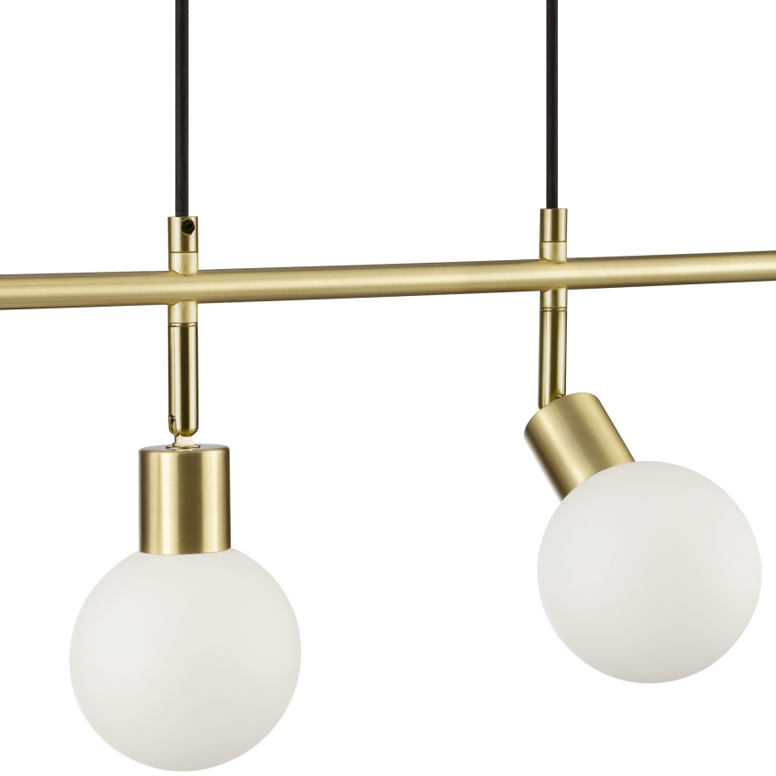 Brilliant - Lampadario a sospensione su cavo JORGE 4xG9/10W/230V ottone