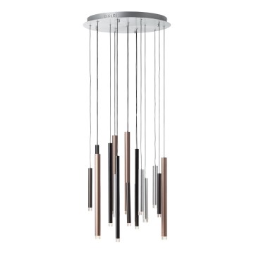 Brilliant - lampadario dimmerabile a sospensione con cavo CEMBALO LED/70W/230V cromo opaco/nero/marrone