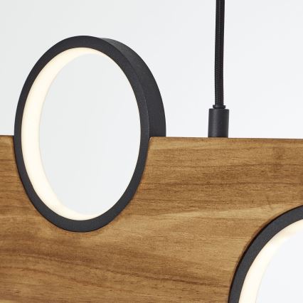 Brilliant - Lampadario LED a sospensione con filo CHEESY LED/34W/230V pino - FSC certificato
