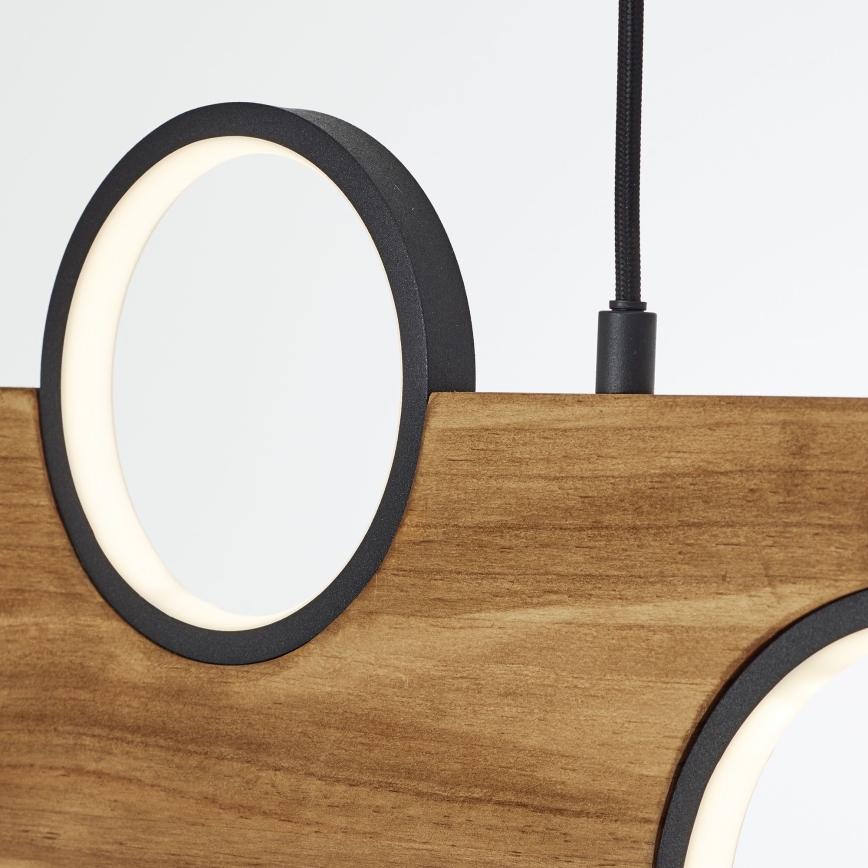 Brilliant - Lampadario LED a sospensione con filo CHEESY LED/34W/230V pino - FSC certificato