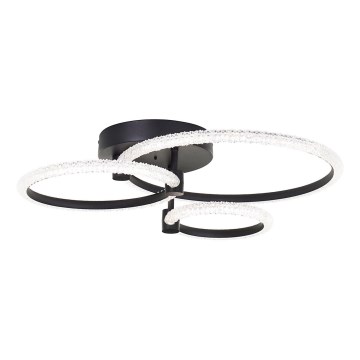 Brilliant - Lampadario LED dimmerabile AYDIN LED/34W/230V 3000-6500K nero + telecomando