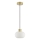 Brilliant - Lampadario sospeso con cavo FANNY 1xE27/20W/230V Ø 22 cm, ottone