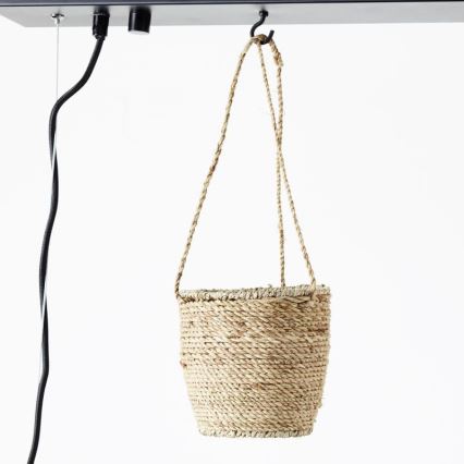 Brilliant - Lampadario sospeso su cavo BANKWOOD 5xE27/28W/230V pioppo