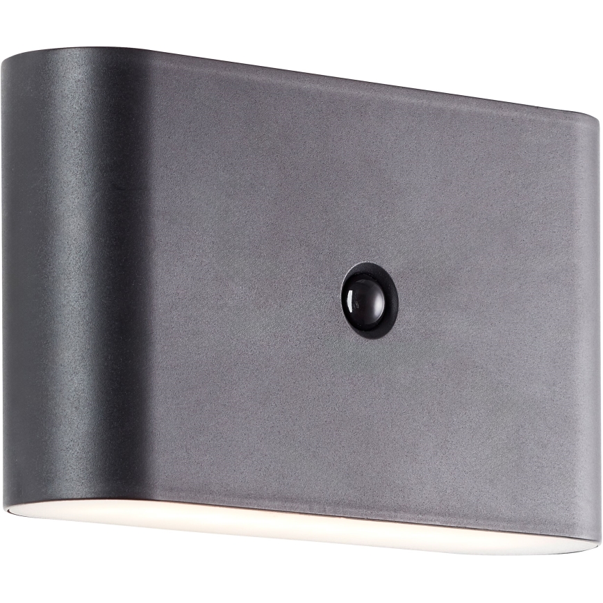 Brilliant - LED da esterno ricaricabile Applique con sensore XINO LED/3W/5V IP44 nero