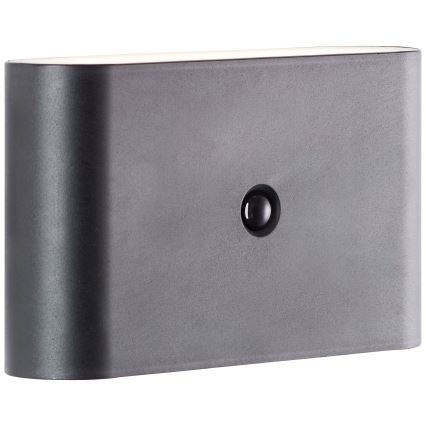 Brilliant - LED da esterno ricaricabile Applique con sensore XINO LED/3W/5V IP44 nero