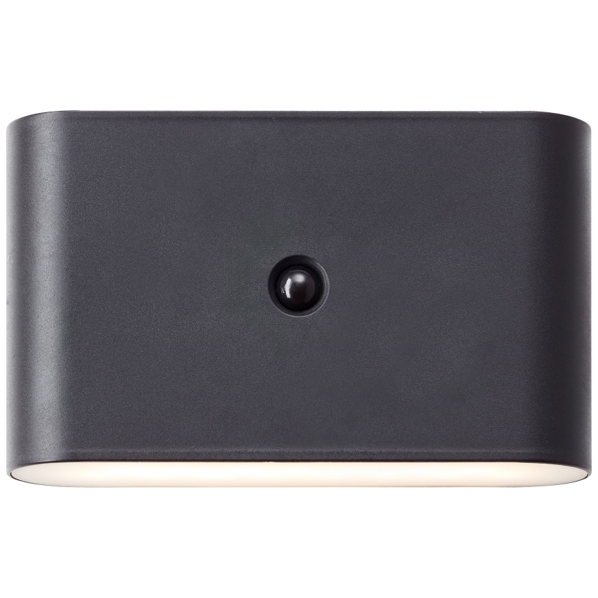 Brilliant - LED da esterno ricaricabile Applique con sensore XINO LED/3W/5V IP44 nero