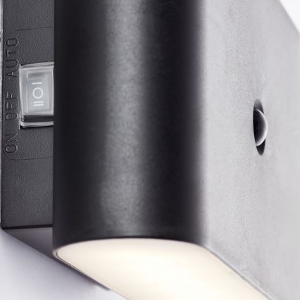 Brilliant - LED da esterno ricaricabile Applique con sensore XINO LED/3W/5V IP44 nero