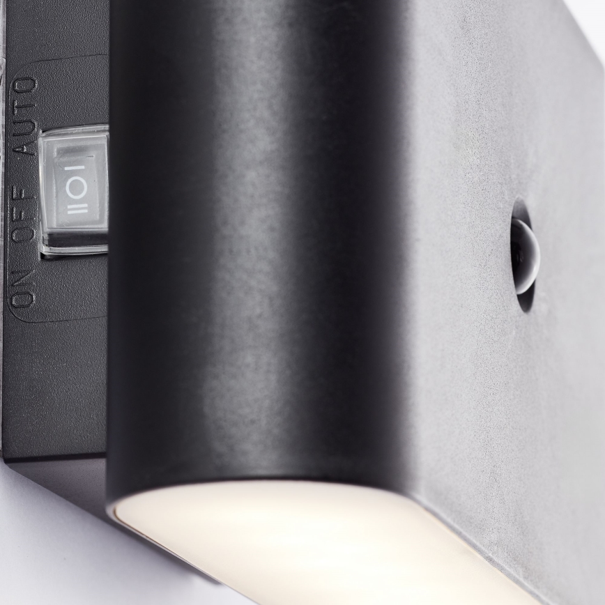 Brilliant - LED da esterno ricaricabile Applique con sensore XINO LED/3W/5V IP44 nero