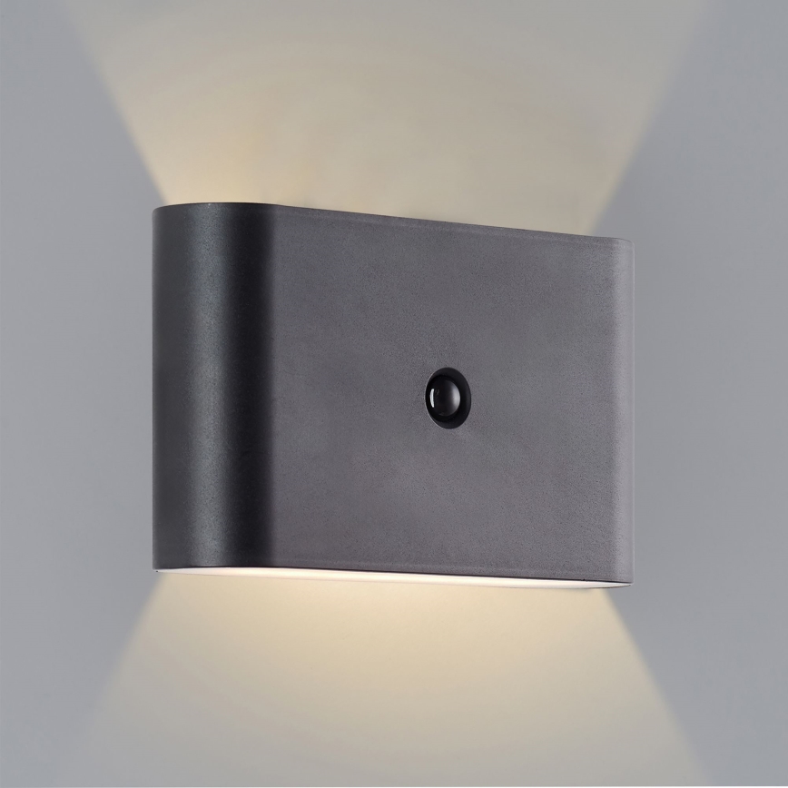 Brilliant - LED da esterno ricaricabile Applique con sensore XINO LED/3W/5V IP44 nero