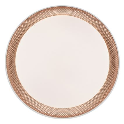 Brilliant - Plafoniera dimmerabile LED WALDO LED/24W/230V 3000-6500K Ø 38,5 cm bianco/oro rosa + telecomando