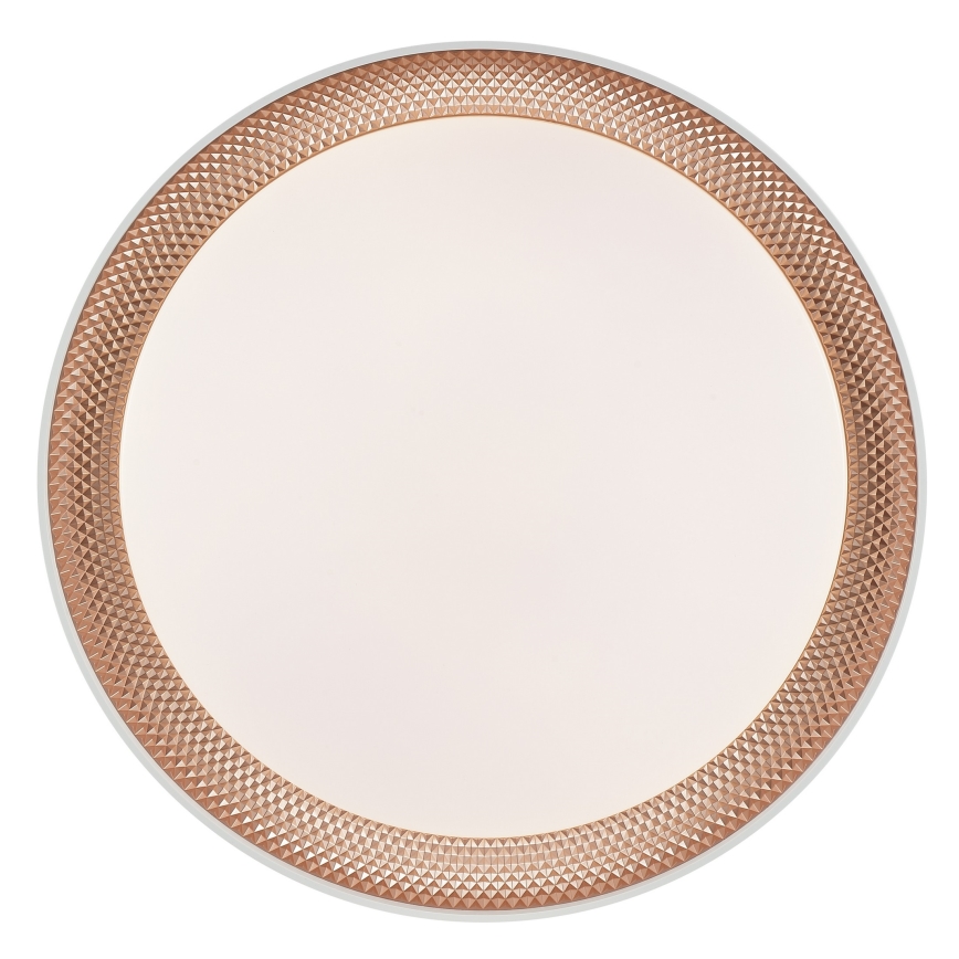 Brilliant - Plafoniera dimmerabile LED WALDO LED/24W/230V 3000-6500K Ø 38,5 cm bianco/oro rosa + telecomando