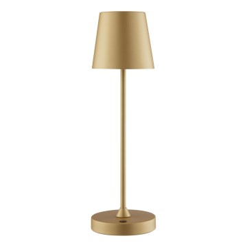 Brilliant - LED Lampada da tavolo da esterno dimmerabile ricaricabile a sfioramento ELORA LED/2,5W/5V 2700K 2600 mAh IP44 dorata