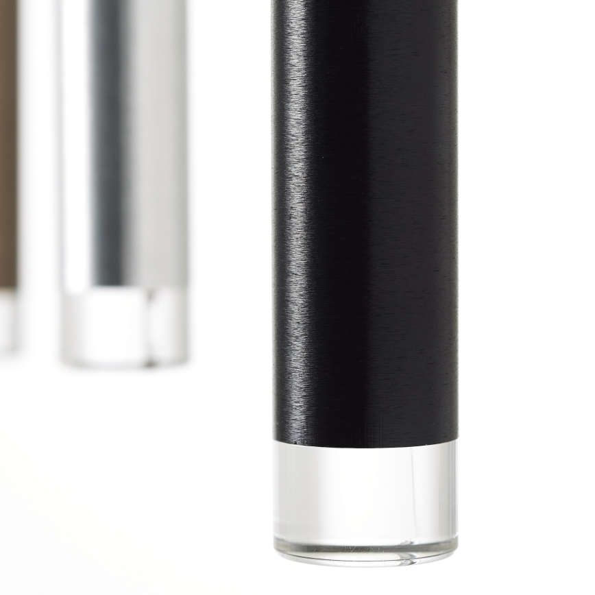 Brilliant - Lampadario LED dimmerabile a cavo CEMBALO LED/32W/230V cromo opaco/nero/marrone