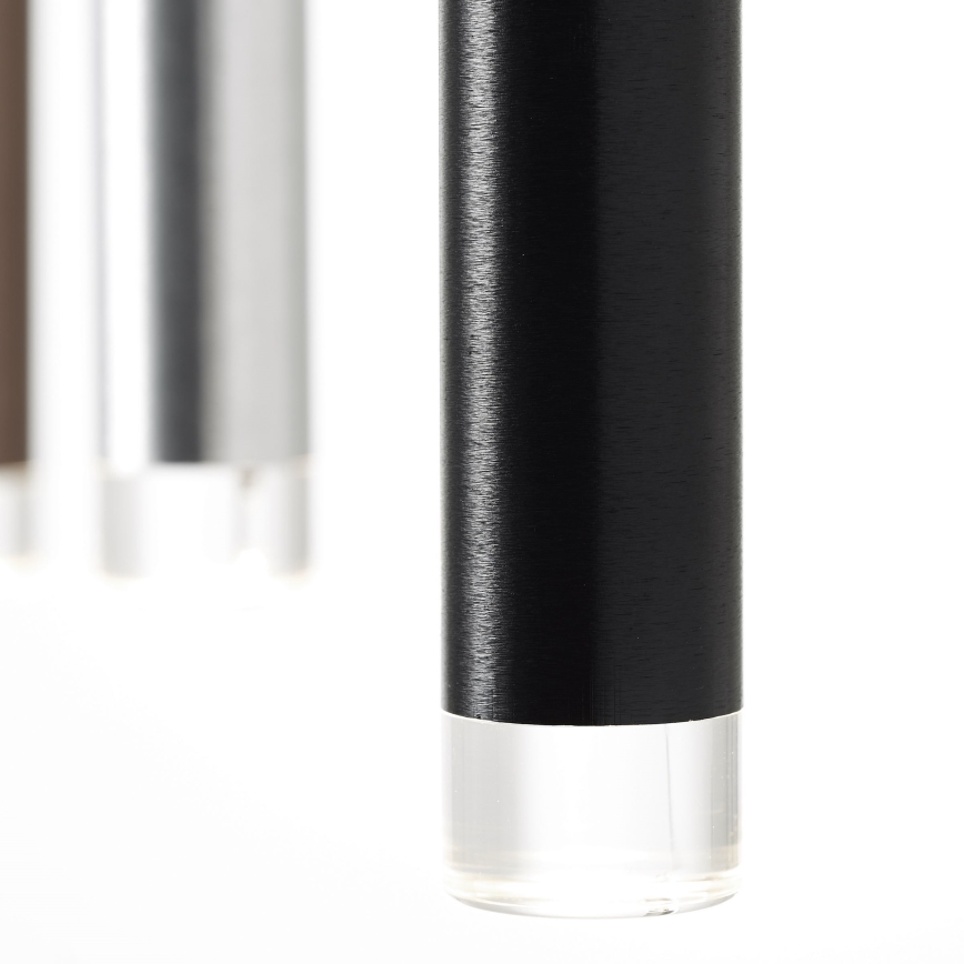Brilliant - Lampadario LED dimmerabile a cavo CEMBALO LED/32W/230V cromo opaco/nero/marrone