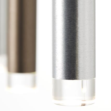 Brilliant - Lampadario LED dimmerabile a cavo CEMBALO LED/32W/230V cromo opaco/nero/marrone