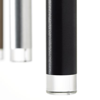 Brilliant - Lampadario dimmerabile a LED su cavo CEMBALO LED/60W/230V cromo satinato/nero/marrone
