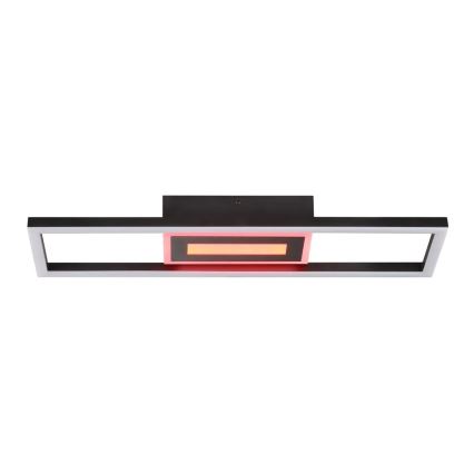 Brilliant - Plafoniera dimmerabile LED RGBW BESSON LED/20W/230V 3000-6500K nera + telecomando