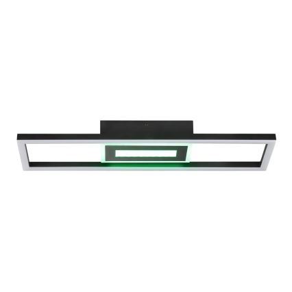 Brilliant - Plafoniera dimmerabile LED RGBW BESSON LED/20W/230V 3000-6500K nera + telecomando