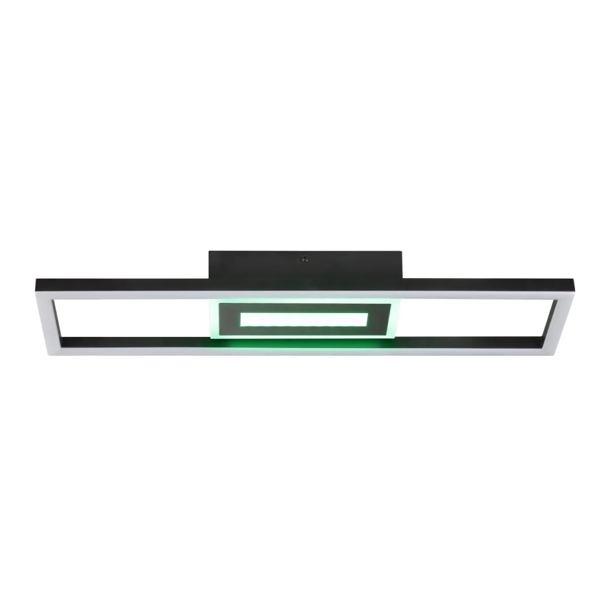 Brilliant - Plafoniera dimmerabile LED RGBW BESSON LED/20W/230V 3000-6500K nera + telecomando