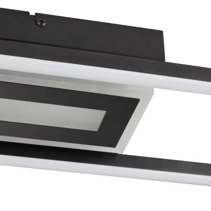 Brilliant - Plafoniera dimmerabile LED RGBW BESSON LED/20W/230V 3000-6500K nera + telecomando