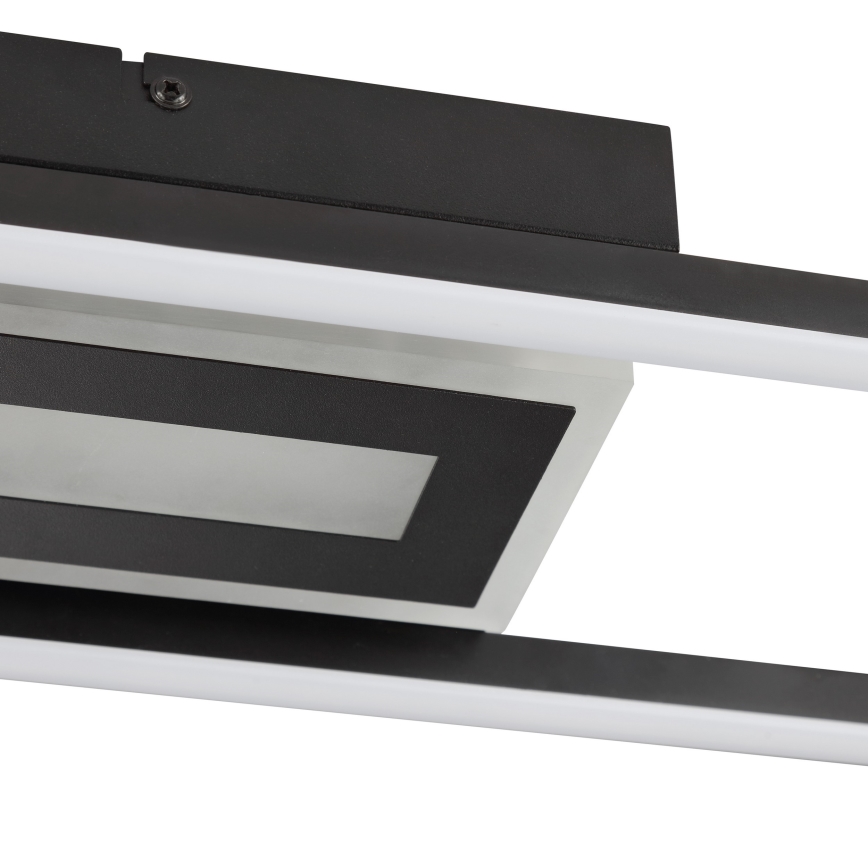 Brilliant - Plafoniera dimmerabile LED RGBW BESSON LED/20W/230V 3000-6500K nera + telecomando