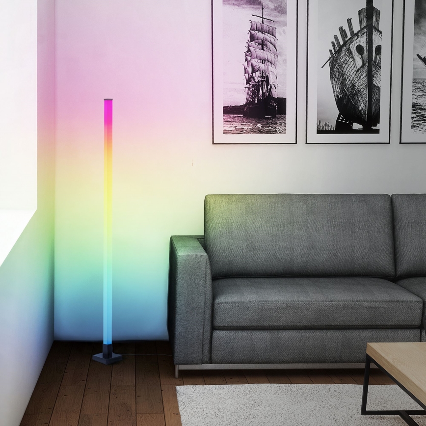 Brilliant - LED RGBW Lampada da terra con dimmer NEELE LED/6,5W/230V nero + telecomando