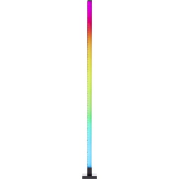 Brilliant - LED RGBW Lampada da terra con dimmer NEELE LED/6,5W/230V nero + telecomando