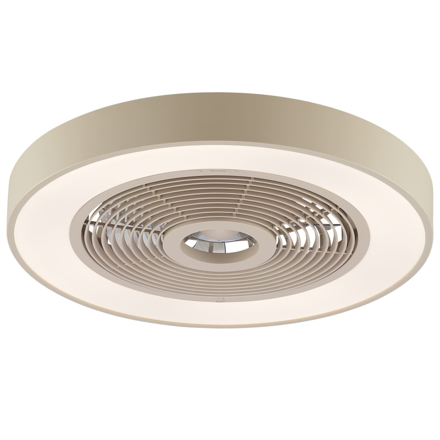 Brilliant - LED RGBW Plafoniera dimmerabile con ventilatore CATANIA LED/37W/230V 2700-6500K Ø 48,6 cm beige + telecomando
