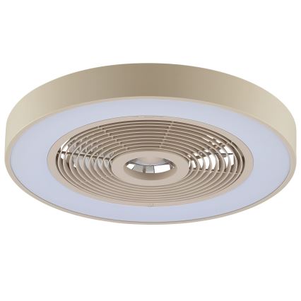 Brilliant - LED RGBW Plafoniera dimmerabile con ventilatore CATANIA LED/37W/230V 2700-6500K Ø 48,6 cm beige + telecomando
