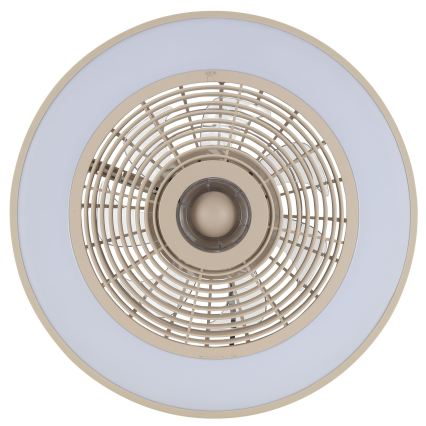 Brilliant - LED RGBW Plafoniera dimmerabile con ventilatore CATANIA LED/37W/230V 2700-6500K Ø 48,6 cm beige + telecomando
