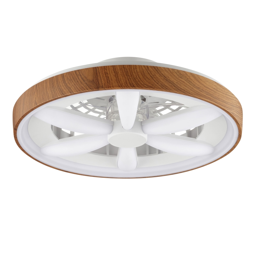 Brilliant - LED RGBW Ventilatore a soffitto dimmerabile GAIANO LED/24W/230V 2700-6500K diametro 48 cm marrone + telecomando
