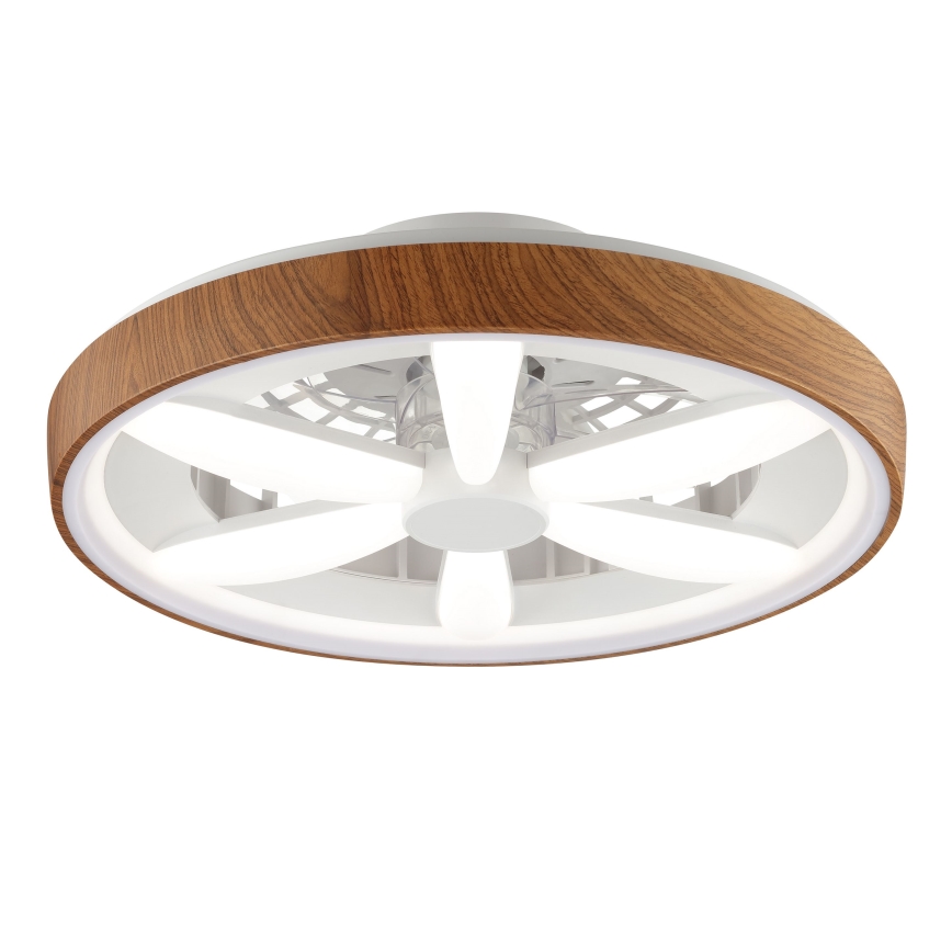 Brilliant - LED RGBW Ventilatore a soffitto dimmerabile GAIANO LED/24W/230V 2700-6500K diametro 48 cm marrone + telecomando