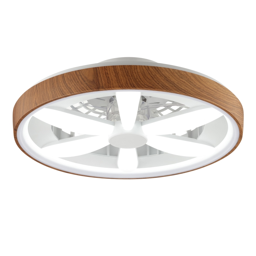 Brilliant - LED RGBW Ventilatore a soffitto dimmerabile GAIANO LED/24W/230V 2700-6500K diametro 48 cm marrone + telecomando