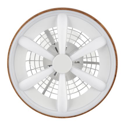 Brilliant - LED RGBW Ventilatore a soffitto dimmerabile GAIANO LED/24W/230V 2700-6500K diametro 48 cm marrone + telecomando