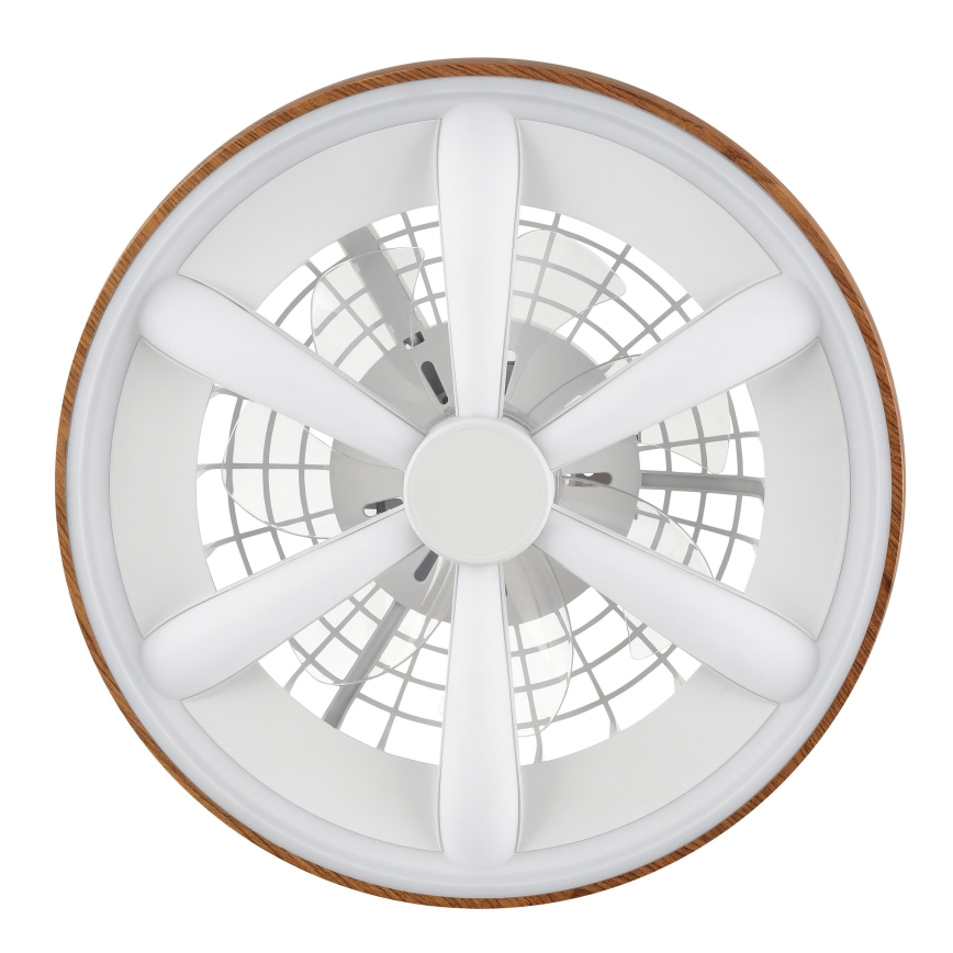 Brilliant - LED RGBW Ventilatore a soffitto dimmerabile GAIANO LED/24W/230V 2700-6500K diametro 48 cm marrone + telecomando