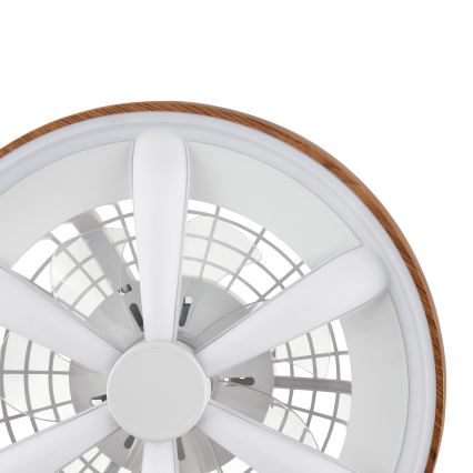 Brilliant - LED RGBW Ventilatore a soffitto dimmerabile GAIANO LED/24W/230V 2700-6500K diametro 48 cm marrone + telecomando