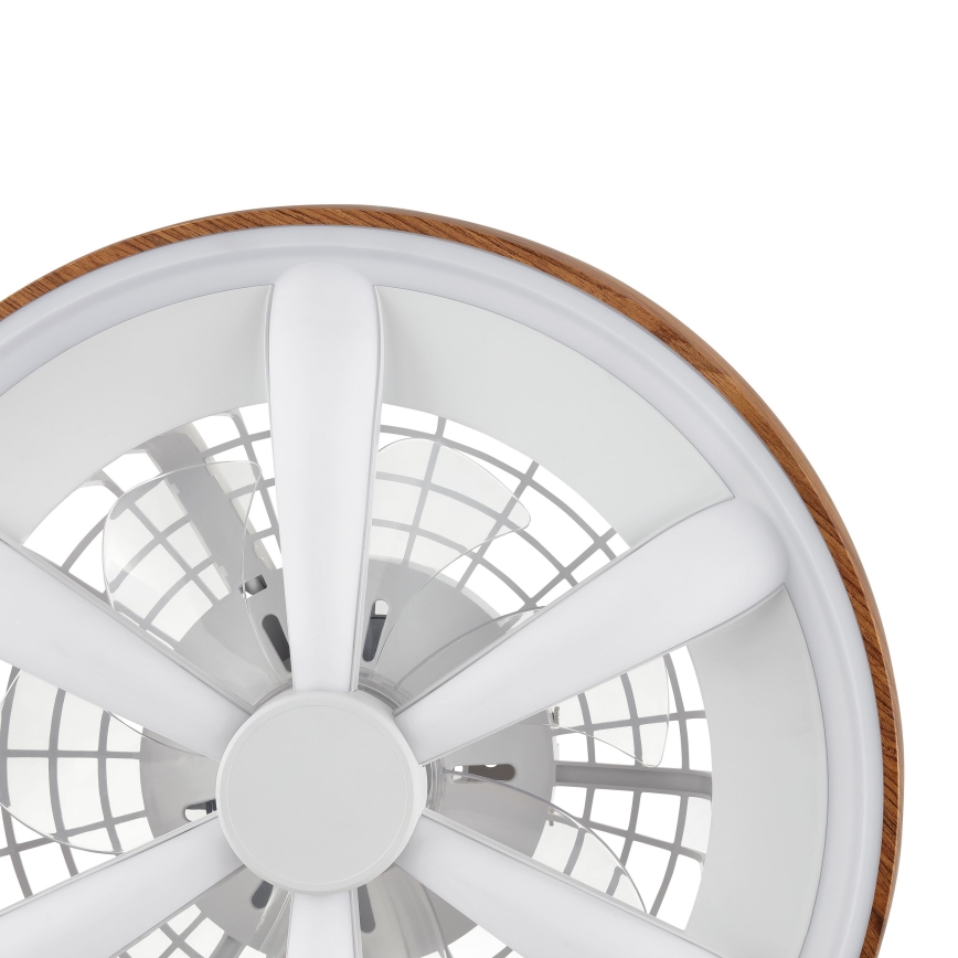Brilliant - LED RGBW Ventilatore a soffitto dimmerabile GAIANO LED/24W/230V 2700-6500K diametro 48 cm marrone + telecomando