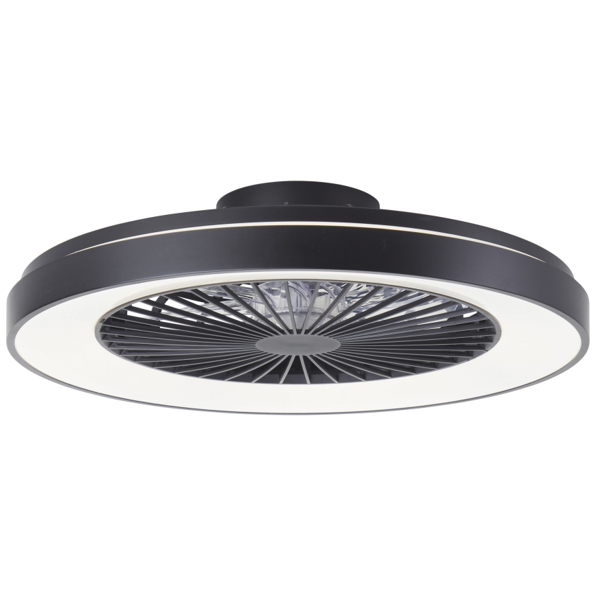 Brilliant - LED RGBW Ventilatore a soffitto dimmerabile MAZZARO LED/24W/230V 3000-6500K diametro 58 cm nero + telecomando