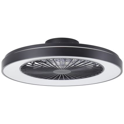 Brilliant - LED RGBW Ventilatore a soffitto dimmerabile MAZZARO LED/24W/230V 3000-6500K diametro 58 cm nero + telecomando