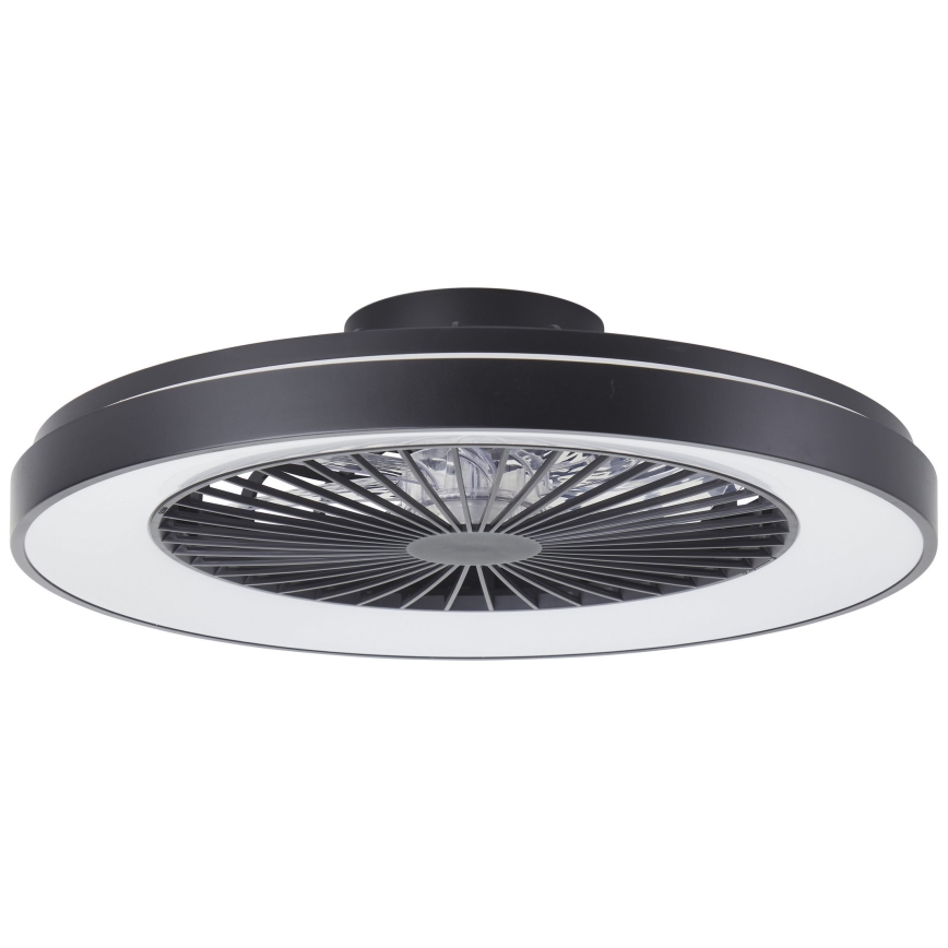 Brilliant - LED RGBW Ventilatore a soffitto dimmerabile MAZZARO LED/24W/230V 3000-6500K diametro 58 cm nero + telecomando