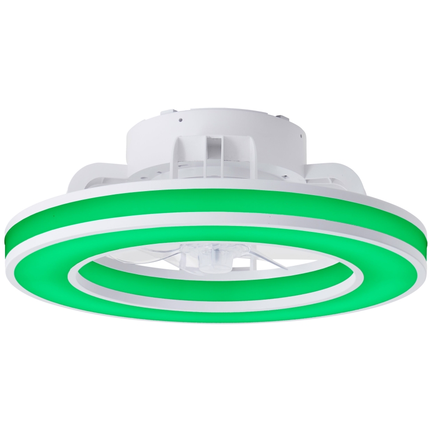 Brilliant - LED RGBW Ventilatore a soffitto dimmerabile MONDELLO LED/26W/230V 2700-6500K diametro 41,5 cm bianco + telecomando