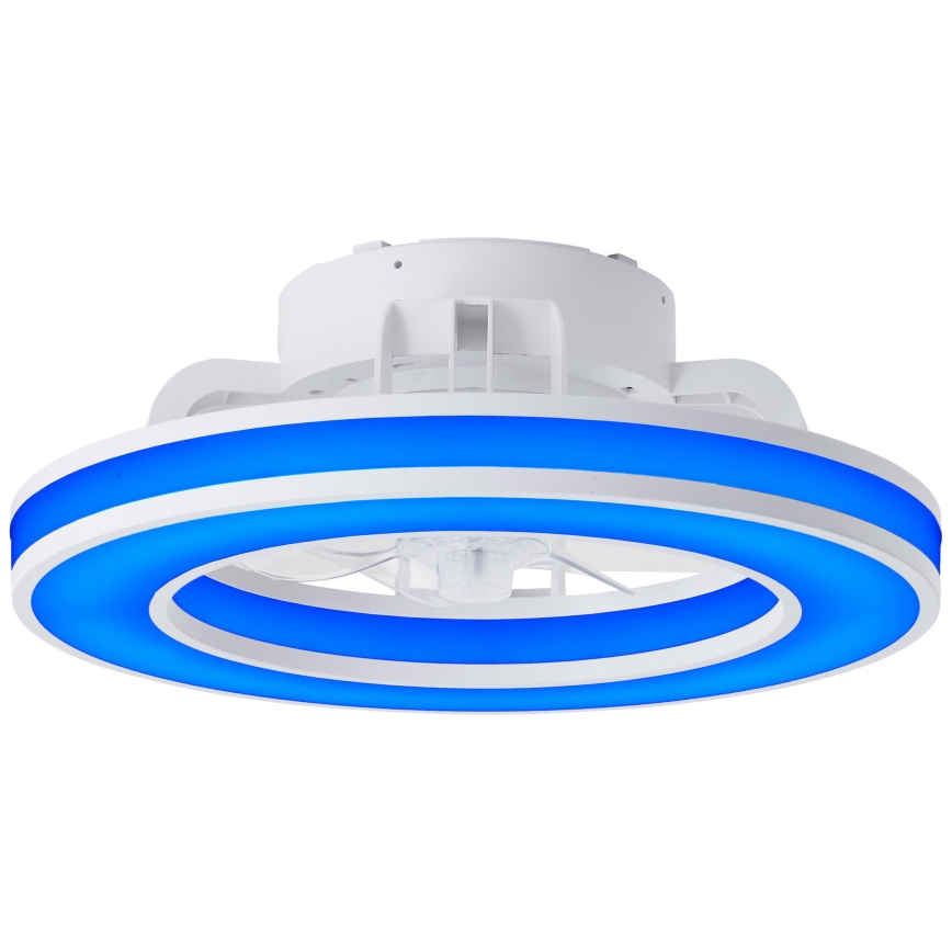 Brilliant - LED RGBW Ventilatore a soffitto dimmerabile MONDELLO LED/26W/230V 2700-6500K diametro 41,5 cm bianco + telecomando