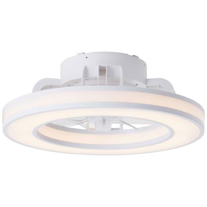 Brilliant - LED RGBW Ventilatore a soffitto dimmerabile MONDELLO LED/26W/230V 2700-6500K diametro 41,5 cm bianco + telecomando